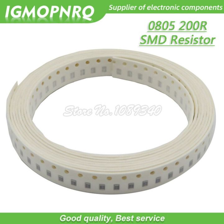 300pcs 0805 SMD Resistor 200 ohm Chip Resistor 1/8W 200R ohms 0805 200R