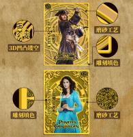 ภาพยนตร์ต้นฉบับ Pirates Of The Caribbean Collection Card สำหรับเด็ก Toei Rare Card Luffy Zoro Nami Chopper เกม Toys