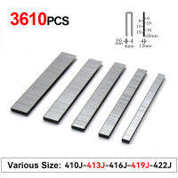 3610Pcs 413J 416J 419J 422J Staple กรอบ Tacker สำหรับเครื่องเย็บกระดาษไฟฟ้าปืน Nailer เฟอร์นิเจอร์งานไม้เล็บเครื่องมือ