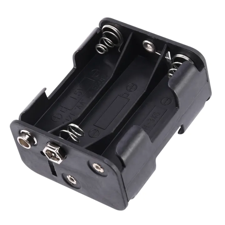 Double Side Spring 6 x 1.5 V AA Battery Holder Case Box Black | Lazada PH