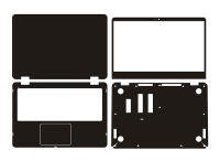 คาร์บอนไฟเบอร์ไวนิลแล็ปท็อปสติ๊กเกอร์ผิว D Ecals ปกป้องกันสำหรับ A SUS TP410 TP410U TP410UA TP410UR 14"