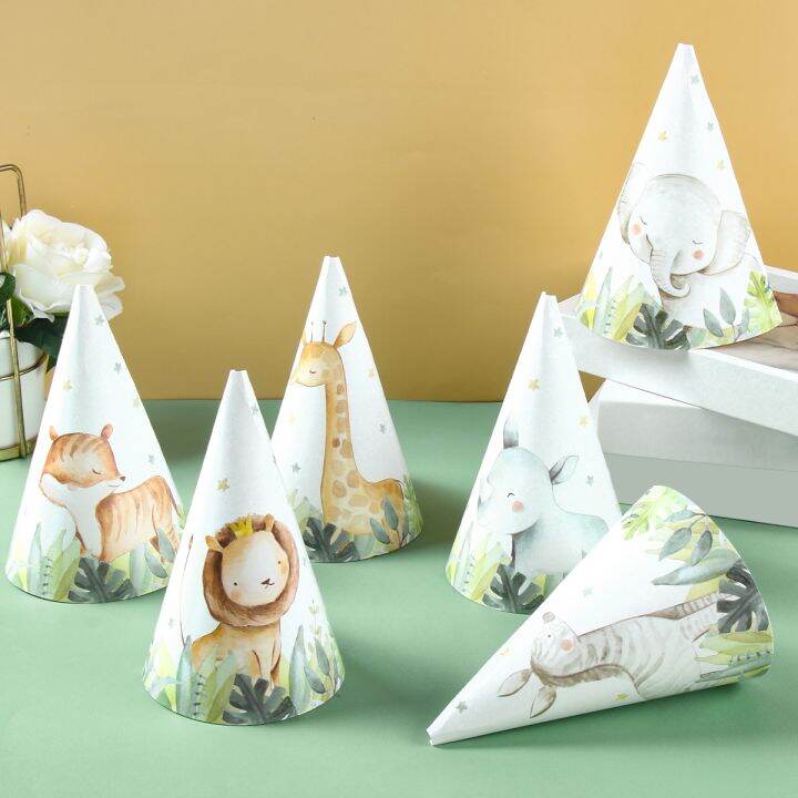 cc-jungle-animals-paper-hats-happy-birthday-decoration-1st-kids-baby-shower