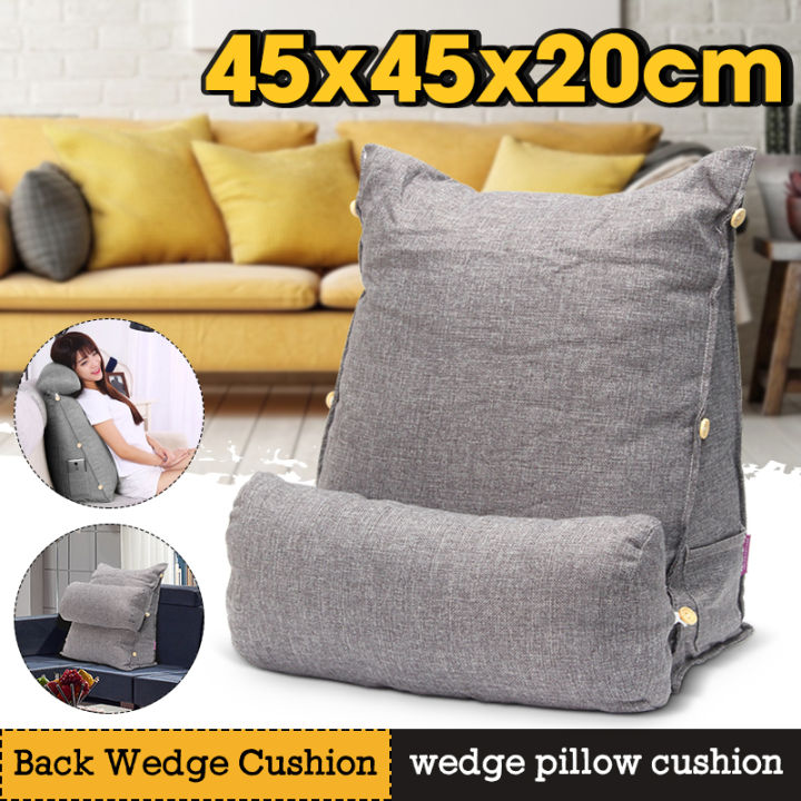 Triangle Sofa Cushion Back Pillow Bed Backrest Office Chair Pillow