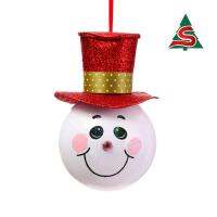 บอลสโนว์แมนขนาด 15 CM (ซองบรรจุ 1 ชิ้น) Snowman Ball Ornament