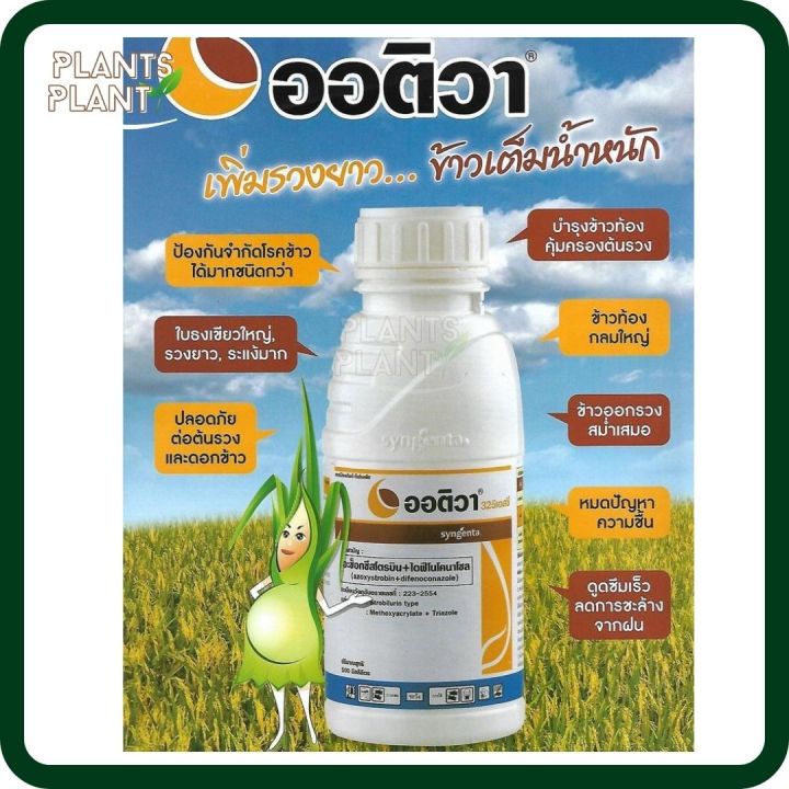 ออติวา-250ml-500ml-ไดฟีโนโคนาโซล-อะซอกซีสโตรบิน-สารป้องกันกำจัดโรคพืช-เชื้อรา-โรคกาบใบแห้ง-กาบใบเน่า-ทำผิว