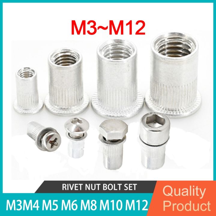 m3-m4-m5-m6-m8-m10-m12-aluminium-aloi-ripper-nut-kepala-datar-mur-berulir-masukkan-baut-segi-enam-baja-tahan-karat-baut-segi-enam-sekrup-ripper-nut