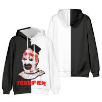 Terrifier เสื้อมีฮู้ด2แบบใหม่ลายภาพยนตร์สยองขวัญตัวตลกโจ๊กเกอร์แขนยาวเสื้อกันหนาวมีฮู้ดฮาราจูกุแนวสตรีทเสื้อสวมหัว