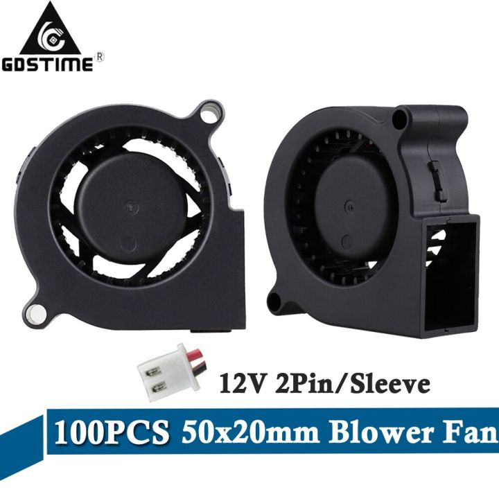 100-pcs-lot-gdstime-50mm-blower-fan-5020-5cm-dc-12v-brushless-exhaust-cooling-fan-50mm-x20mm-5020-centrifugal-case-cooler-2pin-cooling-fans