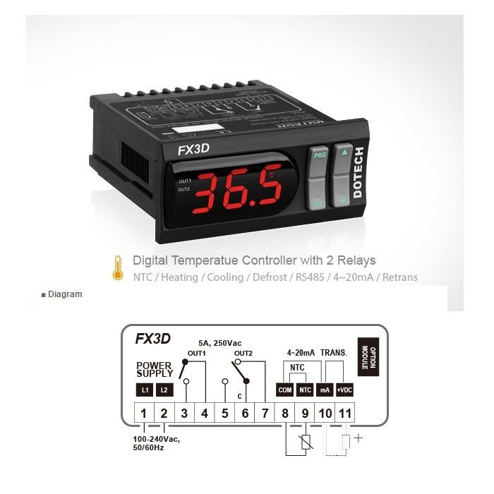 เครื่องวัดและควบคุมอุณหภูมิหรือกระบวนการต่างๆ-digital-temperature-amp-process-control-fx3d-00-dotech-fx3d-a1-dotech