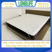 Tấm lót chống thấm cho người già Longlife size trải giường 1,2x2m - 1,4x2m