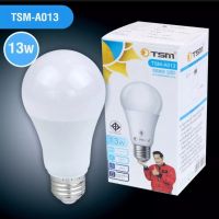 หลอดไฟ LED  หลอดปิงปอง TSM-KAMISAFE TSM-A013  13W ขั้ว E27 ราคาถูก / ราคาถูกที่สุด