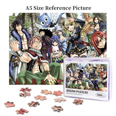 Fairy Tail Lucy Heartfilia Wooden Jigsaw Puzzle 500 Pieces Educational Toy Painting Art Decor Decompression toys 500pcs