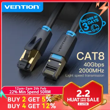 Cat8 Ethernet Cable RJ45 cable 40Gbps Super Speed SSTP Cat 8 Network Lan  Patch Cord for Router Modem PC RJ45 Ethernet Cable