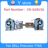 Y Store ใหม่เดิมฮีทซิงค์สำหรับ แม่นยำ7760พัดลมระบายความร้อน T ชุดกราฟิกการ์ดหม้อน้ำ020V3G 20 V3G เรืออย่างรวดเร็ว