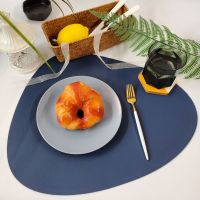 【hot】◈  Leather Placemat  Tableware Table Insulation Placemats for Dining Coaster Dinnerware Ma