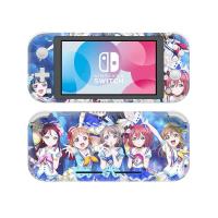 เคสสติกเกอร์รูปลอกผิวอะนิเมะคาวาอิเด็กผู้หญิงนินเทนโดแม่มดสำหรับ Nintendo Switch Lite Protector สติกเกอร์ติดผิว