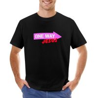 One Way - Jesus 01 T-Shirt T-Shirt Short Graphics T Shirt Blouse Aesthetic Clothing Heavy Weight T Shirts For Men