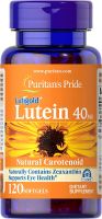 Puritans Pride Lutein 40 mg with / 120 Softgels exp:10/2025