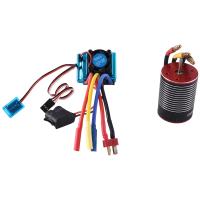 3650 Brushless Motor and 120A ESC for 1/8 1/10 RC Car Drift Racing Off-Road Monster Truck