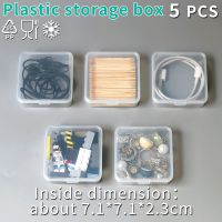 Small Square Storage Box Food Grade PP Transparent Mini Case Clear Plastic Jewelry Earrings Rings Beads Plastic Packaging Boxes