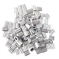 100pcs Aluminum Crimping Loop Sleeve for 3mm Diameter Wire Rope and Cable