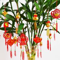 Lantern Outdoor Waterproof Antique Chinese Chandelier Chinese New Year Decorationปีใหม่โคมไฟขนาดเล็กจี้เทศกาลฤดูใบไม้ผลิเงินวิลโลว์ในร่มและกลางแจ้งห้องนั่งเล่นบอนไซเค้าโครงเทศกาลต้นไม้พืชเครื่องประดับตกแต่ง