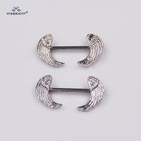 Starose 1คู่ Angel Wing Ring เซ็กซี่ Feather Piercing ผ่าตัดสแตนเลส เครื่องประดับต่างหู Body Cover