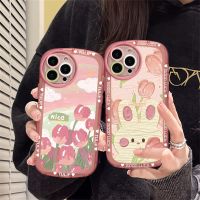 เคส Hp C55 Realme 5 5i 6i C3 C35 C21Y C25Y C21 RealmeC11 C11 C25 C15 C12 C2กระต่ายและทิวลิปแมวซิลิโคนนิ่มเคสครอบโทรศัพท์