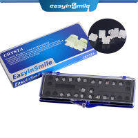 EASYINSMILE 20Pcs ทันตกรรม Ortho เซรามิควงเล็บ MINI Roth 022018 3345 W Hooks ce 5-5เครื่องมือทันตแพทย์