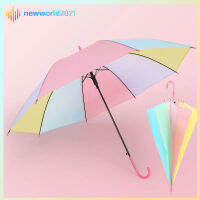 ร่มกันฝน กันuv  Umbrellas ☔ ร่มยาว ร่มสีลูกกวาด กันuv สีสันสดใส ร่มแฟชั่น คละสีให้เลือก(511)