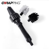 【LZ】vfvixy Car Tire Brush Cleaning Brush Hydrodynamic Cleaning Brush Wheel Rim Water Driven Rotary Washer use for Motorcycle Auto Washing