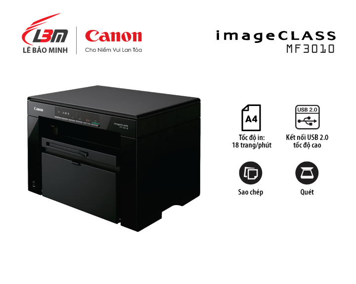 Máy in laser đa chức năng canon MF3010