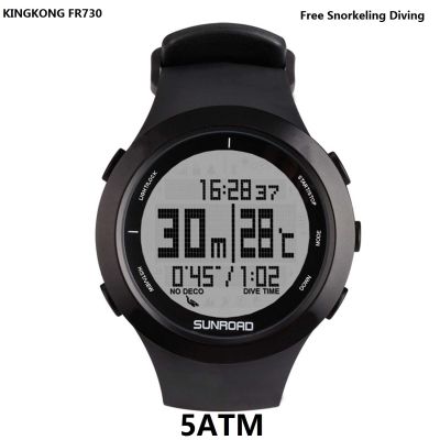 SUNROAD KING KONG FR730 Scuba Free Snorkeling Diving Computer Watch For Underwater Sports With Large Screen 5ATM Waterproof