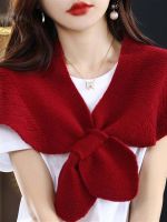 ✽☍ Air-conditioned room shawl cloak for women 2023 new knitted warm shoulder and neck vest summer office outer cloak