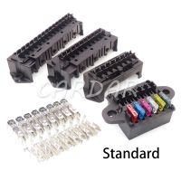 【YF】 1 Set 8/10/12/15 Way Standard Automobile Circuit Controller Box with Crimp Terminal Middle Car Blade Fuse Holder