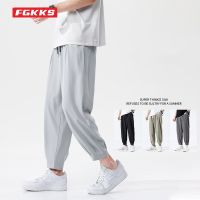 【CC】◘  FGKKS 2023 New Pants Men Trend Fashion Nine Minute Design Selling Brand Trousers Male