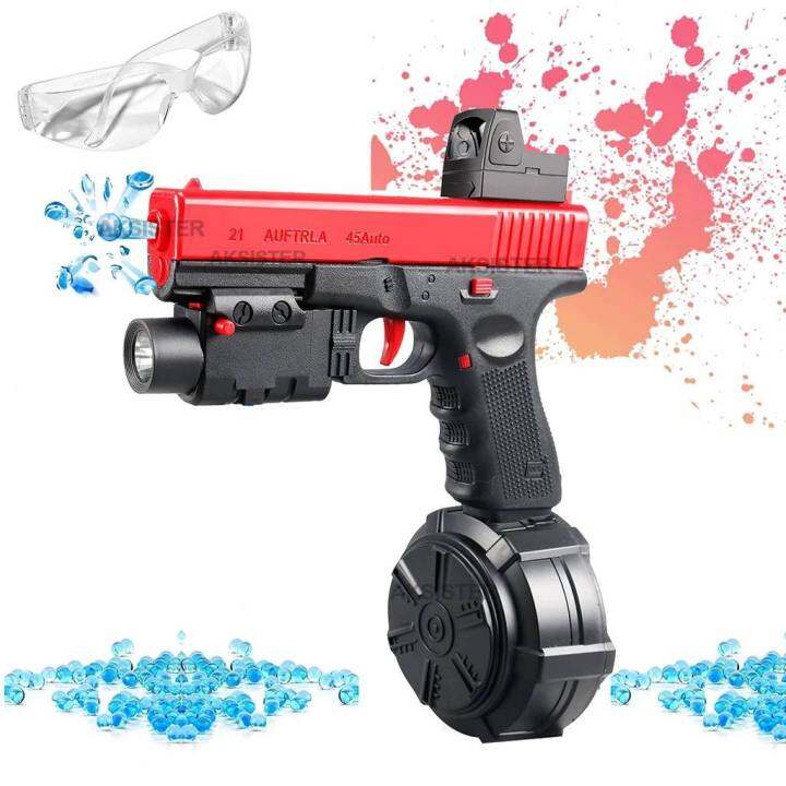 TOY Only! Glock 21 electric gel ball launcher toy for boys, manual and automatic dual modes