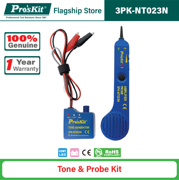 Pro'sKit 3PK-NT023N Amplifier Probe & Tone Generator | Lazada