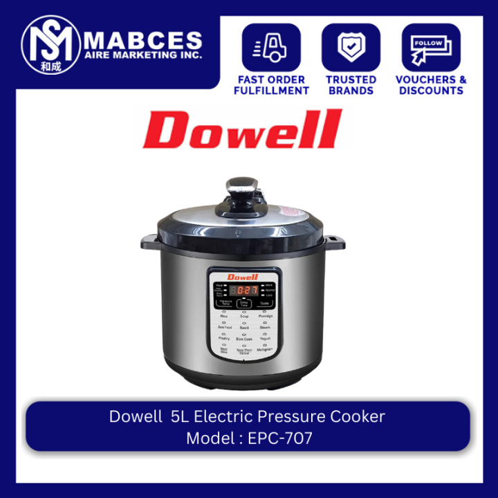 Dowell Electric Pressure Cooker 5L EPC707 Lazada PH