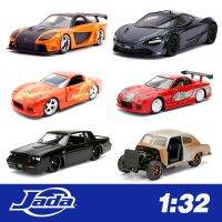 1:32Jada Fast And Furious อัลลอยด์ JLS RX7 Han S RT EVO 720S STI SVT SEAN S โมเดลรถยนต์