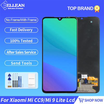 6.39นิ้ว OLED MI CC9จอแสดงผลสำหรับ Xiaomi MI 9 LITE จอแอลซีดีสัมผัสแผง Digitizer A3 Lite ประกอบหน้าจอที่มีกรอบจัดส่งฟรี