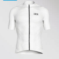 Lampada Silver Soul Coolmax Fast Drying Cycling Suit Mens Short Sleeve White Breathable Top Racing Bicycle Summer