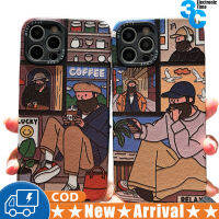 ออกแบบภาพวาดสีน้ำมันนิ่มเคสโทรศัพท์แนวเรโทรใช้ได้กับ Iphone 14/13/12/11ซีรีส์