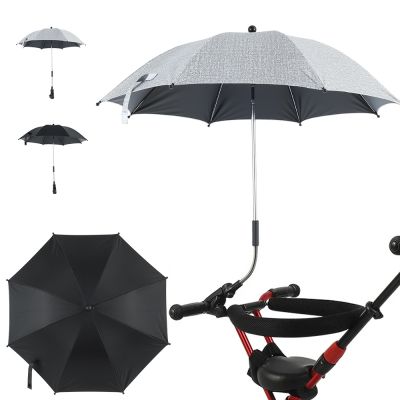 hot【DT】✟  Baby Stroller Folding Umbrella UV Protection Sunshade Canopy Cover Degrees Adjustable