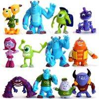 ที่มีอยู่12ชิ้น/เซ็ต Disneys PixarAnime ภาพยนตร์มอนสเตอร์มหาวิทยาลัยแอ็คชั่น Sulley ไมค์ Wazowski พีวีซีรุ่นชุดของเล่นสำหรับเด็กของขวัญวันเกิด