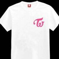 มีสินค้า 【New】เสื้อขาว - โลโก้ TWICE แรงบันดาลใจความงาม Tees Unisex Tshirt [พร้อมส่ง]