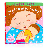 Karen Katz, Karen Katz. Welcome, baby! English original picture book for young children interesting parent-child reading picture book enlightenment cognitive interactive hide and seek book