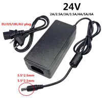 24 V 2.5A 2A 3A 4A ที่5A หัวแปลงพลังงานอเนกประสงค์6A อะแดปเตอร์เอซีดีซี220V ถึง24 V โวลต์อะแดปเตอร์สวิตชิ่ง5.5*2.5Mm