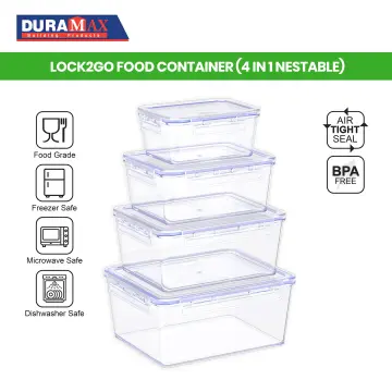 4PCS Rectangular Plastic Food Storage Container Organizer Airtight - China  Food Storage Container and Food Container price