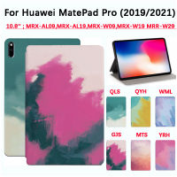 Huawei MatePad Pro 10.8นิ้ว (2019/2021) MRX-AL09 MRX-AL19 MRX-W09 MRR-W29 MRX-W19แฟชั่นฝาครอบป้องกันแท็บเล็ตคุณภาพสูงศิลปะภาพวาดสีน้ำกันเหงื่อฝาครอบแท่นวางที่ทำจากหนัง